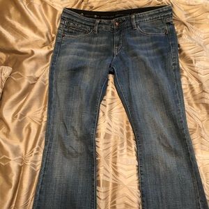 Lane Bryant Womens Plus Sz 22 Blue Jeans Bootcut Stretch Dark Western